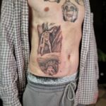 Barocke Buchzeichnung zum Tattoo