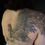 Full Angel backpiece tattoo